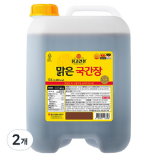몽고식품 맑은 국간장, 2개, 13L