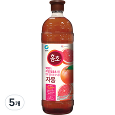 대상 청정원 홍초 자몽, 1.5L, 5개