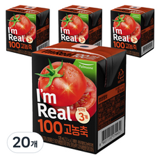 아임리얼 풀무원 100 고농축 토마토, 20개, 120ml