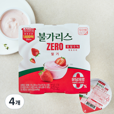 남양유업 불가리스 제로 딸기, 16개입 320g, 4개