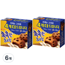 오리온 촉촉한 초코칩, 320g, 6개