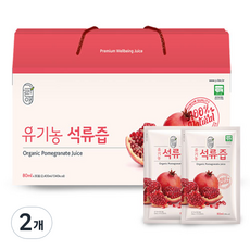 그린애 유기농 석류즙 30p, 2.4L, 2개