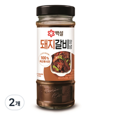 백설 돼지갈비양념, 500g, 2개