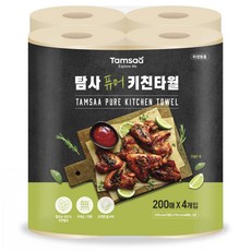 생활공작소 뽑아쓰는 무표백 키친타올 100개입 3개 상품 이미지