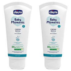 Chicco 寶貝嬰兒植萃保濕乳霜，義大利原裝進口，成分單純無添加, 100ml, 2條