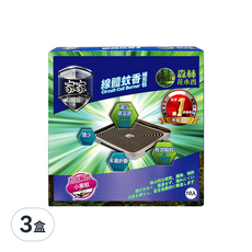 家家 線體紙蚊香 補充包, 節省電源 減少煙霧 保護環境 強效安全環保 有效驅蚊 煙少不嗆鼻, 50g, 3盒