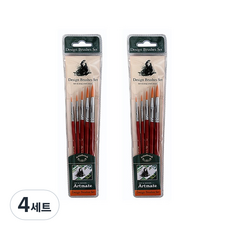 Artmate 細毛刷 300A 5支組, 1號、2號、3號、4號、5號, 4組