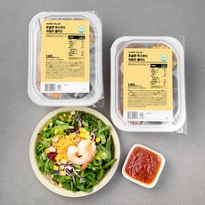 스윗밸런스 포슬한 쿠스쿠스 쉬림프 샐러드, 185g, 2개