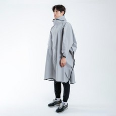 LIBERO 露營戶外雨衣Los Rain斗篷雨衣, 灰色, 1件