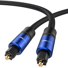 코드웨이 오디오 사운드바 SPDIF TOSLINK 광케이블 3m, 혼합색상, 1개 - 광출력cdp