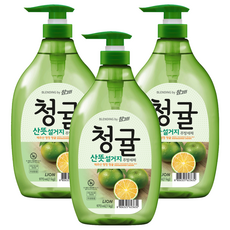 참그린 청귤 산뜻 설거지 주방세제, 970ml, 3개 1kg, 3개