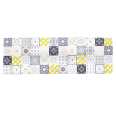 軟式珪藻土踏墊, 長橢圓-花园, 40*120CM, 120 x 40cm, 花磚, 1個