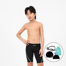 aquatica 男童款室內泳裝 一般型泳鏡 6件組 AQAJB494