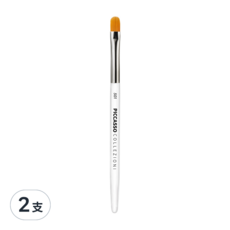 PICASSO 畢卡索 Collezioni 501唇刷/遮瑕刷, 細節刷, 高品質人造毛, 適用各種質地, 2支, 透明
