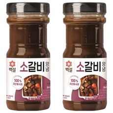백설 (2개묶음) 소갈비양념840g 양념 고기양념 EBK-20051 갈비양념장 소고기, 840g, 2개