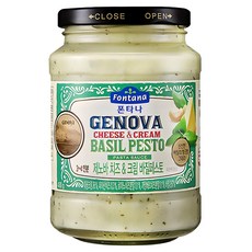 Fontana 起司奶油羅勒香蒜義大利麵醬, 430g, 1罐