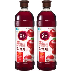 청정원 타트체리 홍초, 1.5L, 2개