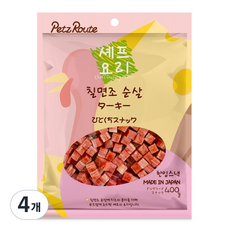 펫츠루트 셰프요리 칠면조 순살 반려견 간식, 4개