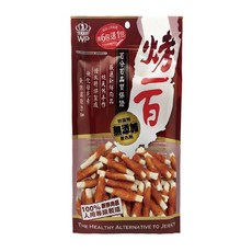 烤一百 星型潔牙鈣骨捲,雞肉,120g,1包 - 狗狗潔牙零食，美味雞肉口味，無添加防腐劑