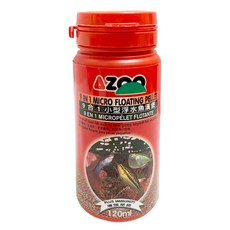azoo愛族 9合1小型魚浮水漢堡 120ml/330ml(浮水型) 燈魚 孔雀魚 鱂魚 小型魚飼料,1入