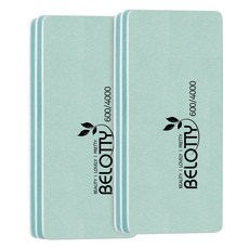 BELOTTY 快速閃亮雙面快速緩衝塊 600/4000, 綠色, 2入