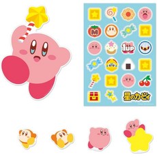 nintendo 任天堂 卡比裝飾貼紙,可愛卡通造型，適用於多種表面，輕鬆打造個性化空間, 1入, 粉色