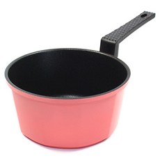 키친아트 본 소스팬 편수냄비, 16cm, 핑크 + 블랙, 1개 핑크, 1개