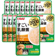 이나바 강아지 스고이 유산균 파우치, 16입, 닭가슴살&치즈&두유 (DRP-94)