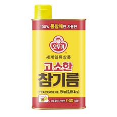 오뚜기 고소한 참기름 캔, 350ml, 1개