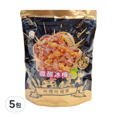 CACHA 卡恰 咔哩咔哩棒 微酸冰梅口味, 130公克 台灣產, 130g, 5包