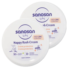 sanosan baby re:mind 極潤全效修護膏 150ml, 持久保濕 深層滋養 適合敏感肌膚 溫和護理 四效合一 保濕修護 質地滑順, 2罐