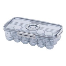 鍋寶 COOKPOWER 雞蛋保鮮盒18格 BVT-2601, 2600ml, 計時轉盤設計, 食品級PET高透材質, 32.4 x 17.5 x 9cm, 透明, 1個