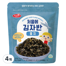 베베스트 유아용 처음에 김자반, 멸치, 25g, 4개 - 베베스트김자반