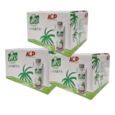 Vico Fresh 100%椰子水 330毫升 x 12瓶, 消暑解熱清涼飲品, 330ml, 36瓶