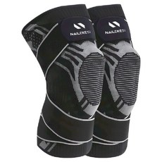 S-SportPlus+ qa1911運動護膝, 黑蜘蛛 黑色/灰色, XL, 運動護膝, 1個