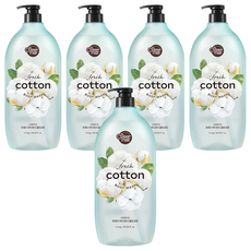 Shower mate 微風如沐清新沐浴乳 棉花籽香, 1.2kg, 5瓶