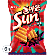 오리온 돌아온 썬 핫스파이시맛, 135g, 6개