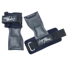 Lexports Fitness 勵動風潮 專業重訓健身 皮革拉力帶 - 暗夜黑/爍日紅, 手腕圓周12.5cm-23cm, 手腕圓周 12.5~23cm, 1雙