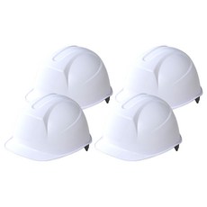 DONGMYUNG 建築工地工地頭部保護安全帽 新型白色, 4個