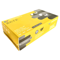 MEDIHAND 美恆 黑色合成手套 Set 100個, 聚氯乙烯丁腈材質, 防污, 1盒