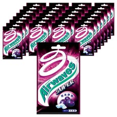 Airwaves Super 極酷嗆涼無糖口香糖 紫冰野莓口味, 28g, 30包
