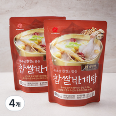 마니커에프앤지 찹쌀 반계탕 냉장, 600g, 4개