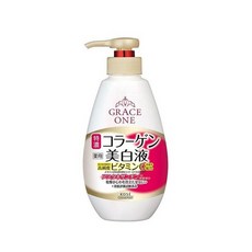KOSE 高絲 GRACE ONE 極上活妍緊緻淨斑美容液，保養四合一，淨斑美白，水嫩透亮肌膚，高延展性，好推不黏膩, 230ml, 1瓶