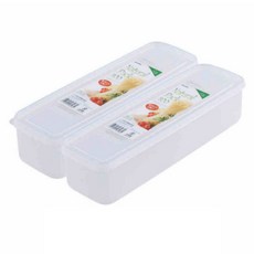 살림쏙 다용도 파스타 직사각형 보관함, 2개, 단품