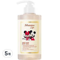 제이엠솔루션 라이프 디즈니 스위트 소프 바디 워시 스위트 머스크향, 5개, 500ml
