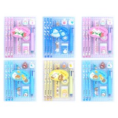 萌浪兔文具6件組 隨機出貨 1組