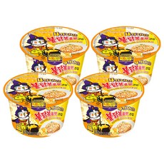 삼양 큰컵 4가지 치즈 불닭볶음면 110g, 4개