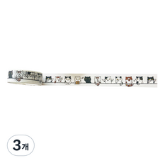 특별한상점 DIY 다이어리꾸미기 테이프스티커, 고양이 테이블, 3개