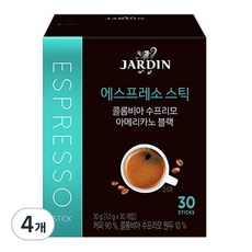 쟈뎅 아메리카노 블랙 콜롬비아 수프리모, 1g, 30개입, 4개