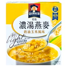 QUAKER 桂格 濃湯燕麥 奶油玉米風味 5包, 235g, 1盒